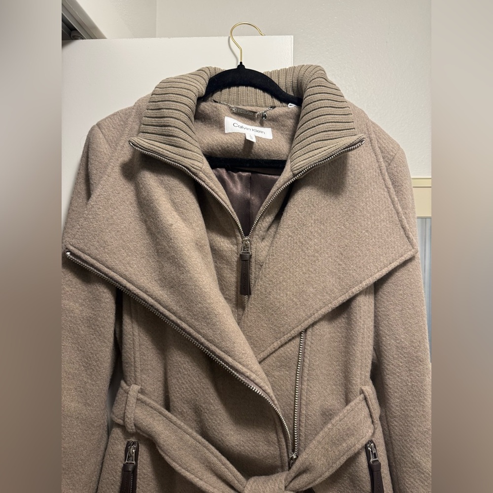Calvin Klein Women's Coat, Tan, Size: Large